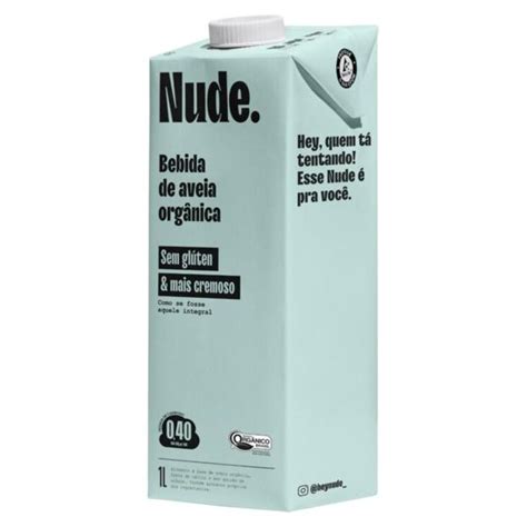 Bebida De Aveia Nude Integral Orgânico 1L Verde Verso