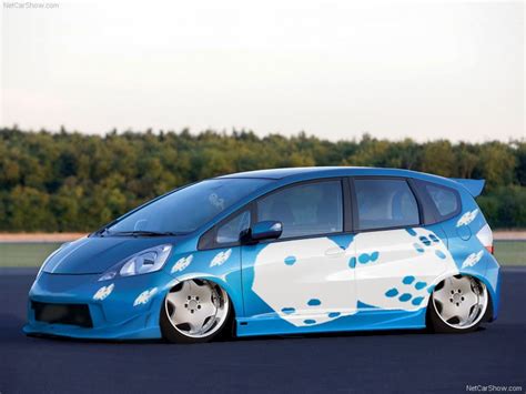 top modifikasi honda jazz biru  modifikasi mobil