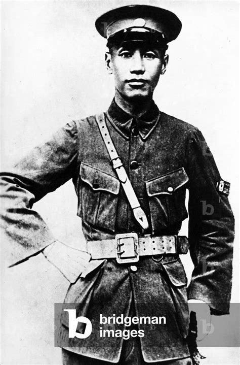 Portrait Of A Young Chiang Kai Shek C1920s Bw Photo