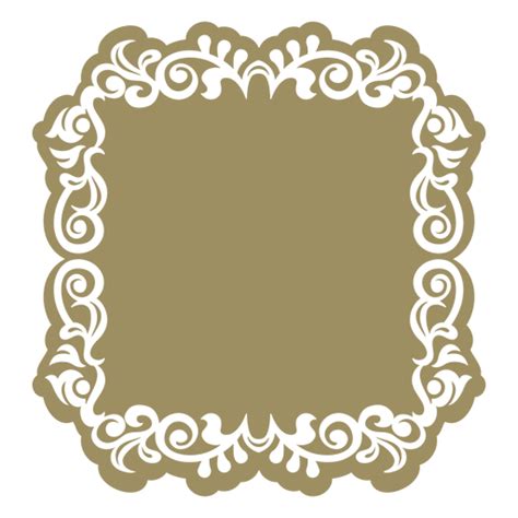 Elaborate Victorian Style Border Frame Png And Svg Design For T Shirts