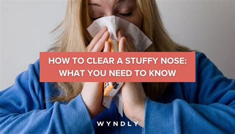 how to get rid of stuffy nose at home