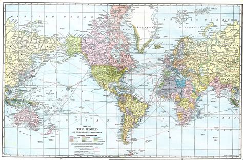 Map Of World Mercator Projection United States Map