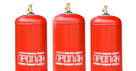 Давление в газовом баллоне с пропаном 50 л в атмосферах