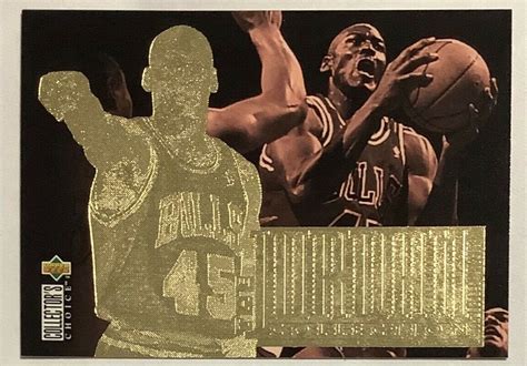 1995 96 Upper Deck The Collection Michael Jordan JC4 HOF Etsy