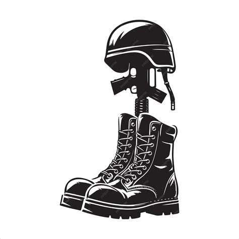 Fallen Soldier Tribute Svg | Premium AI-generated vector