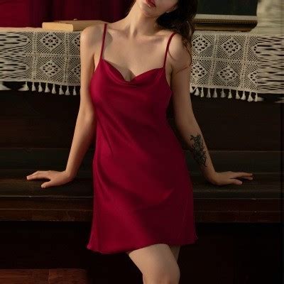 Jual Dress Pendek Ds Dress Wanita Tidur Sexy Hot Sleepwear Daster Silk Satin Premium