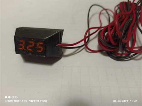 STL file voltmeter on the steering wheel, вольтметр на руль 🛞 ・Model to ...