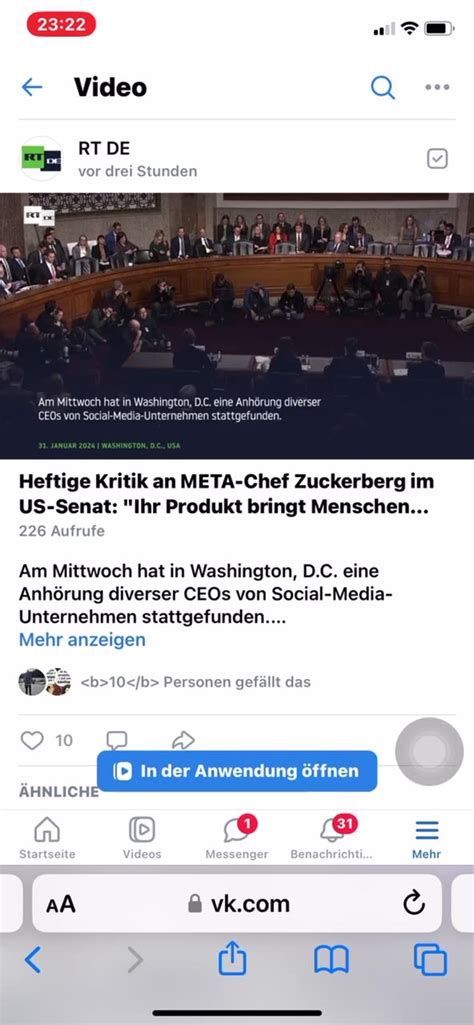 Heftige Kritik an META-Chef Zuckerberg im - One News Page VIDEO