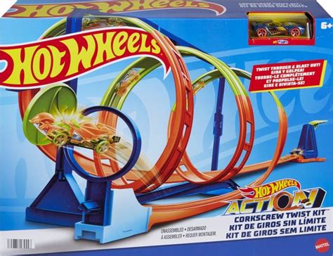 Hot Wheels Action Corkscrew Triple Loop Track Set Racebaan Bol
