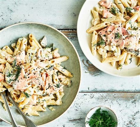 Creamy salmon pasta recipe | BBC Good Food