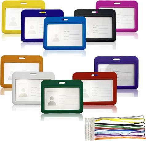 Pcs Porte Cartes Multicolores Carte De Travail En Plastique Porte