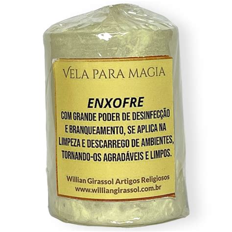 Vela Para Magia Votiva 110g 3 Dias Enxofre Willian Girassol