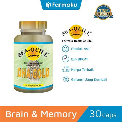 Jual Sea Quill Dha Gold Mg Suplemen Otak Capsule Shopee Indonesia