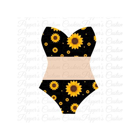 Bikini HF Sunflower The Design Studio For Kelly Cookie Co