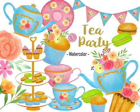 clip art tea party