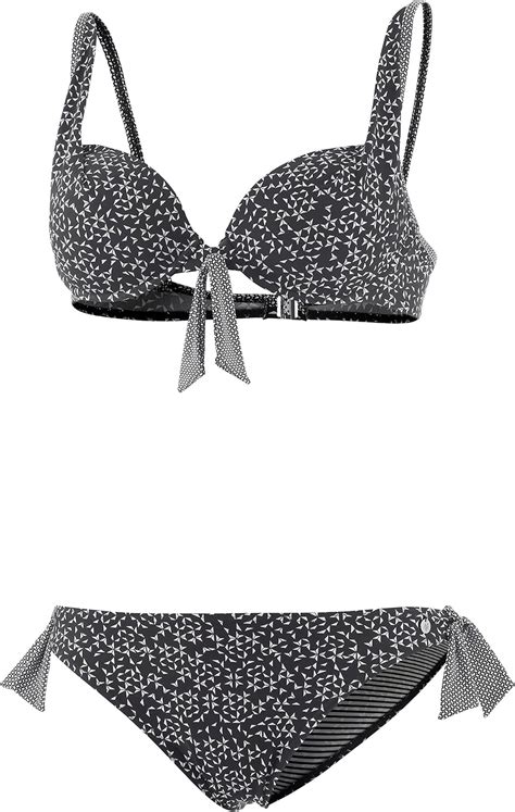 Marc OPolo Body Beach Damen Marc OPolo Underwire Bikini Set Schwarz Blauschwarz 001 44C