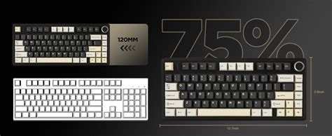 YUNZII B Gasket Mechanical Keyboard Hot Swappable Gaming Keyboard With Knob TKL Keyboard