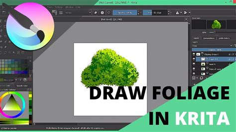 A Quick Guide To Draw Foliage In Krita Draw Trees In Krita With A