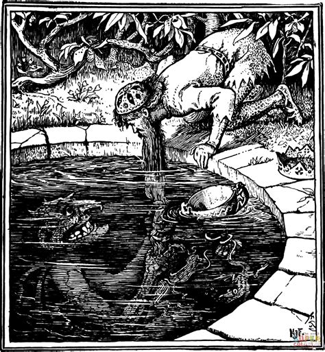 The Green Fairy Book 1902 Coloring Page Free Printable Coloring Pages
