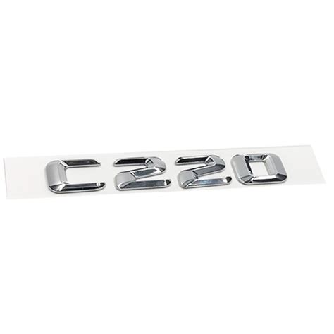 For Mercedes C Class C180 C200 C220 3d Car Trunk Emblem Badge Chrome