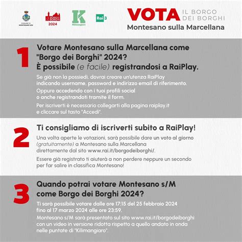 Vota Montesano Al Borgo Dei Borghi 2024 Montesano Sulla Marcellana