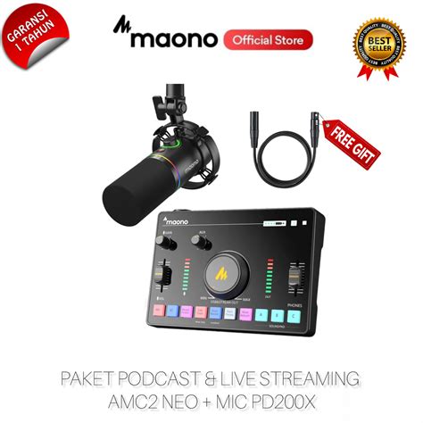 Jual Maono Amc Neo Paket Pd X Microphone Dynamic Xlr Usb For Podcast