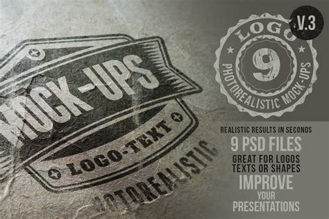 Photorealistic Logo Mock Ups Vol3 Behance
