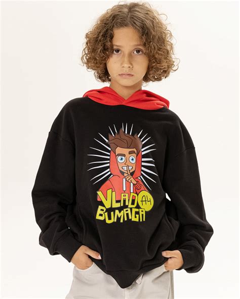 Худи "Влад А4 BLCK" Влада А4 заказать на официальном сайте мерча Влада ...