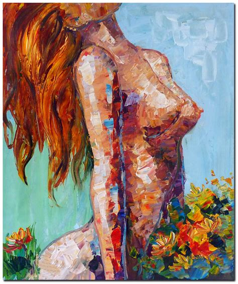 Sexy Nude Oil Painting On Canvas Hand Painted Modern Etsy