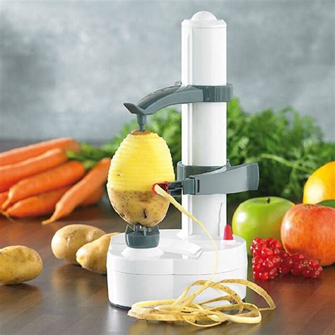 Topchances Electric Peeler Automatic Rotating Apple Peeler Potato