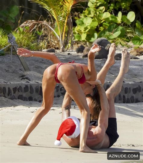 Izabel Goulart Sexy Seen With Kevin Trapp Showing Off Her Attractive Body In A Spicy Red Bikini