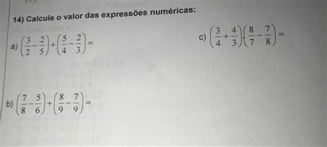 Calcule O Valor Da Expressão - Calcule o valor da expressão numérica - brainly.com.br