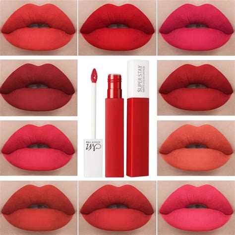 Nude Red Color Matte Lip Gloss Long Lasting Liquid Lipstick Waterproof Lipgloss Makeup Lips