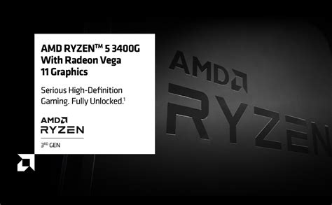 Amazon.in: Buy AMD RYZEN 5 3400G 2ND Generation with 4 Core, up to 4.2 ...