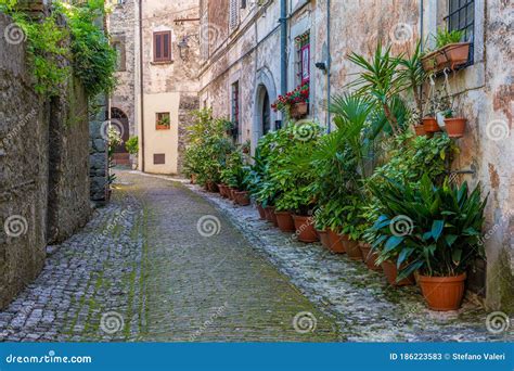 The Beautiful Village Of Castro Dei Volsci Near Frosinone Lazio