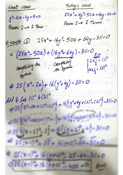 solution simplify completing  square method questions