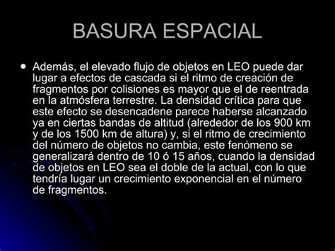 Basura Espacial PPT