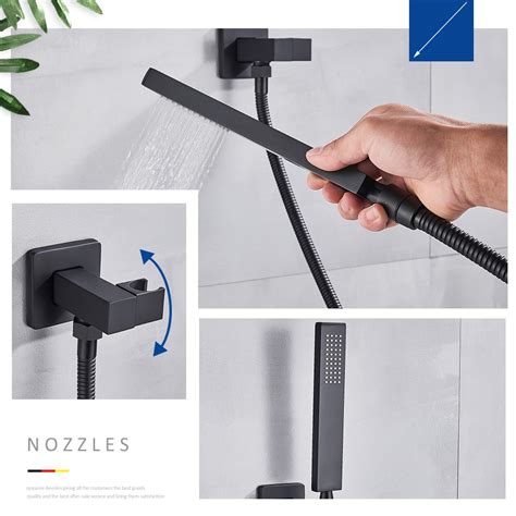 QUYANRE Set Shower Mandi 2 In 1 Hand Spray Hot And Cold Water Q2 WAY Black JakartaNotebook