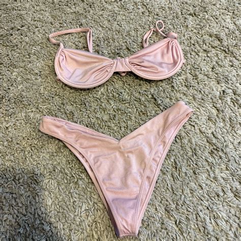 Frankie S Bikinis Light Pink Bikini Gem