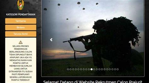 Penerimaan TNI AD 2021 Dibuka Untuk Tamtama Bintara Taruna Akmil