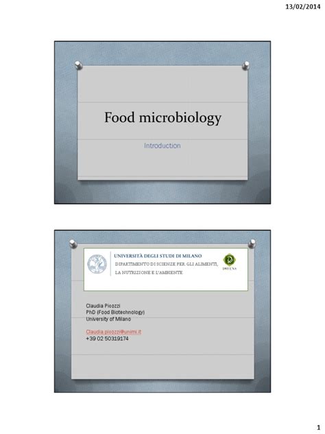 Food Microbiology | PDF | Microorganism | Microbiology