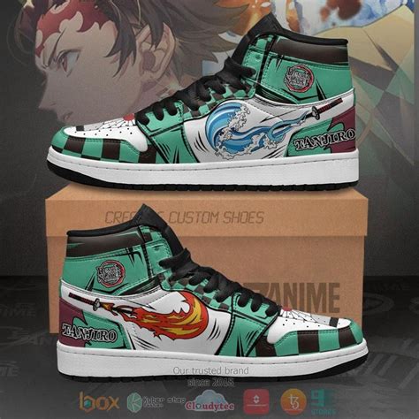HOT Kamado Tanjiro Demon Slayer Air Jordan 1 High Sneaker Express Your Unique Style With