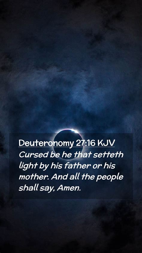 Deuteronomy Kjv Mobile Phone Wallpaper Cursed Be He That