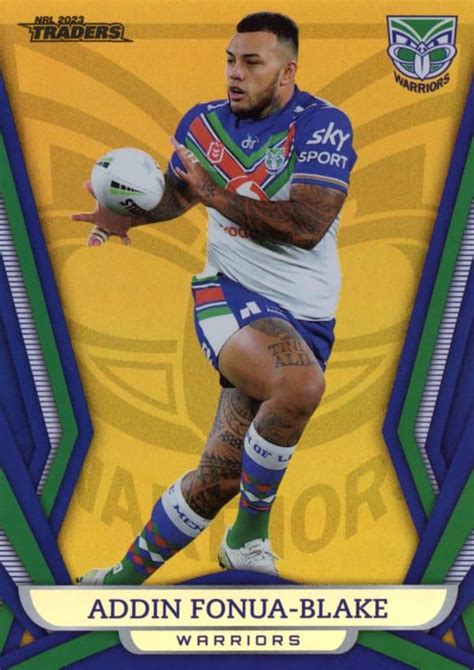 2023 NRL Traders Gold Pearl Specials GS145 Addin Fonua Blake Warriors