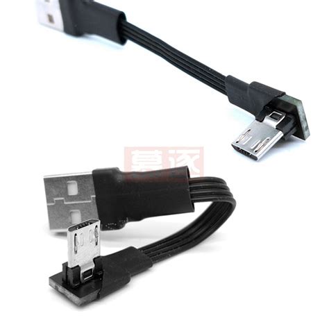 Super Flat Flexible Up And Down And Left And Right Angled 90 Degree Usb Micro