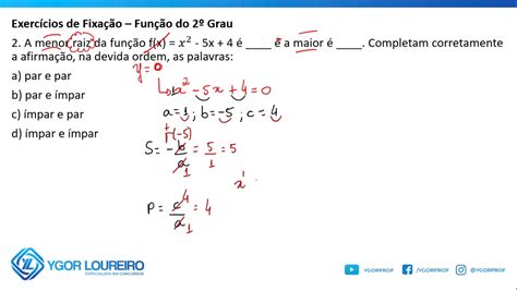 Questões De Função Do 2 Grau - Questoes Função Do 2 Grau - RETOEDU