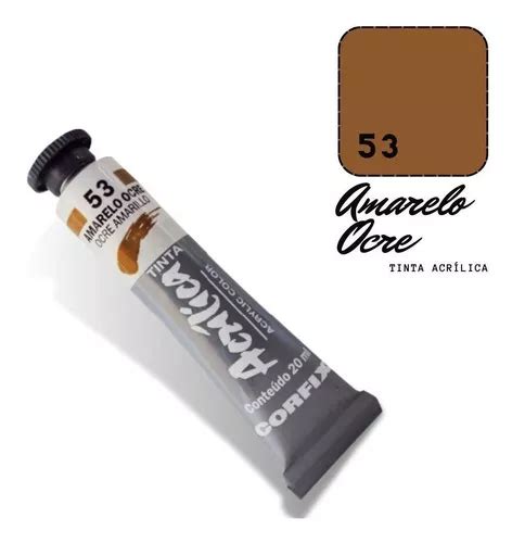 Tinta Acr Lica Ml Amarelo Ocre Corfix Mercadolivre