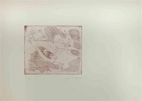 Mino Maccari Nude Etching By Mino Maccari Mid Th Century For Sale At StDibs