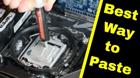 ways  apply thermal paste    cool cpu