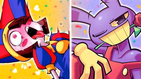 TIRED HORNY SUS POMNI Is Back Pomni X Jax In The Amazing Digital Circus Comic Dub YouTube